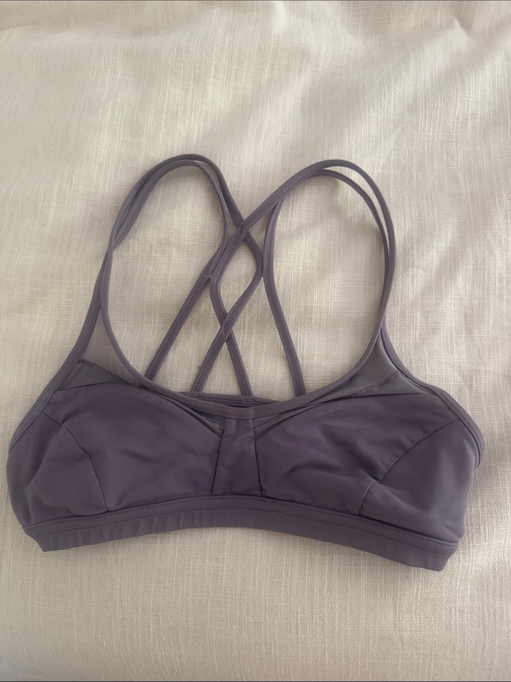 Lululemon size 4 Strappy Women's Sports Bra - Dusty Purple